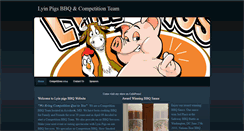 Desktop Screenshot of lyinpigsbbq.com