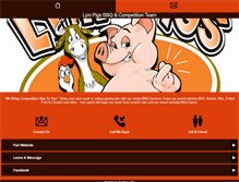 Tablet Screenshot of lyinpigsbbq.com